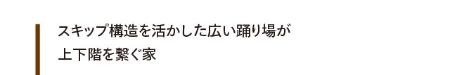 吹抜リビングが上下階を繋ぐ、一体感と光に満ちる家